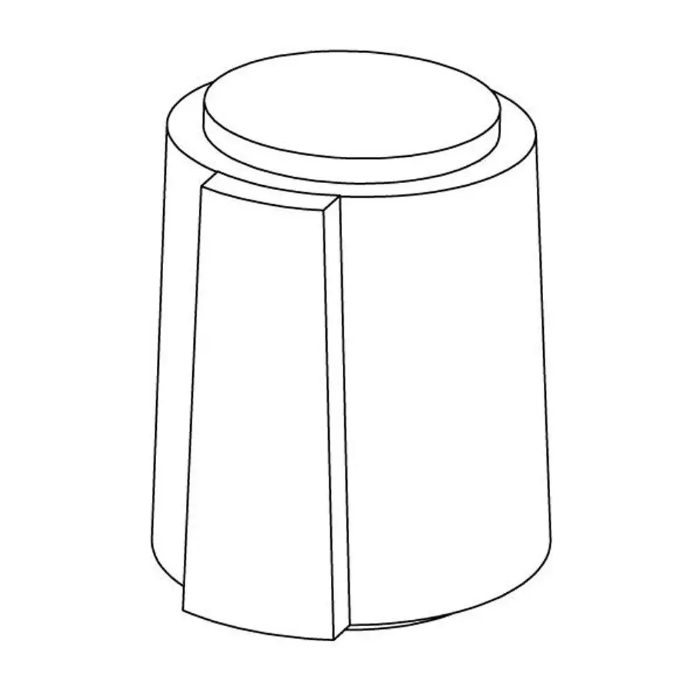 Produkt von Uponor: grauer Stellantrieb, kompakte Bauform, mit runder Oberseite und einer seitlichen Fläche für die Montage, ohne weitere sichtbare Labels oder technische Details.